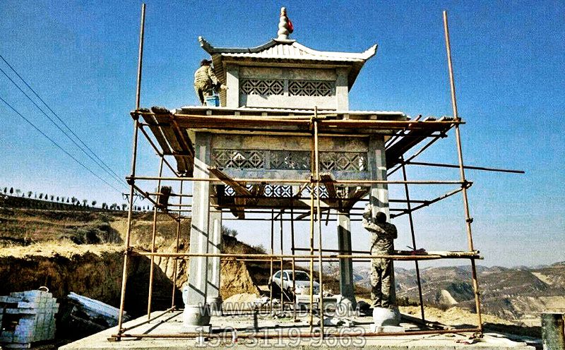 景区山顶摆放新中式双层凉亭博鱼网页版