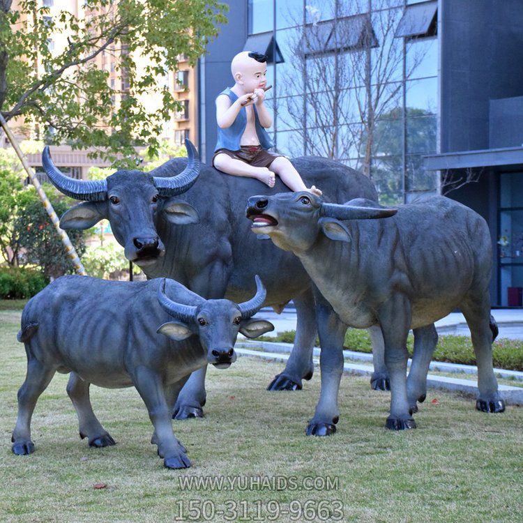 牧童博鱼网页版摆件户外园林农场博鱼网页版