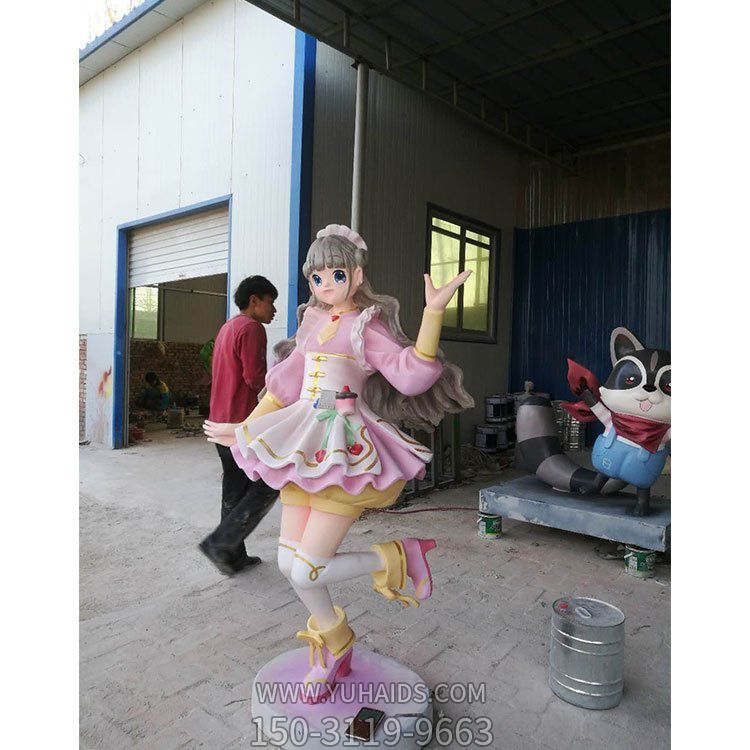 玻璃钢彩绘卡通动漫人物雕像主题公园展区摆件博鱼网页版