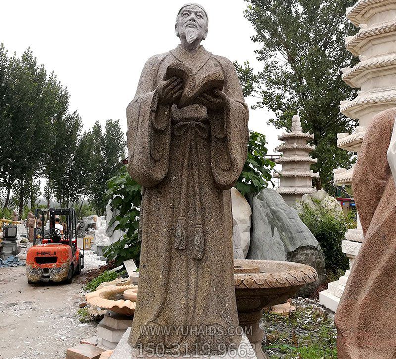 园林医院摆放古代名医李时珍石雕博鱼网页版