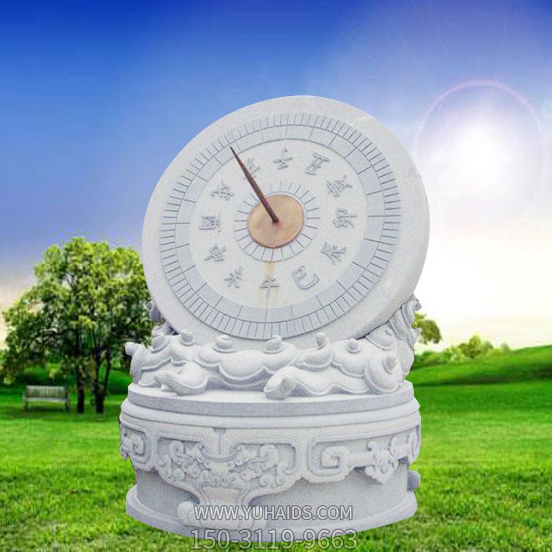 户外园林景观石雕赤道计时器日晷博鱼网页版