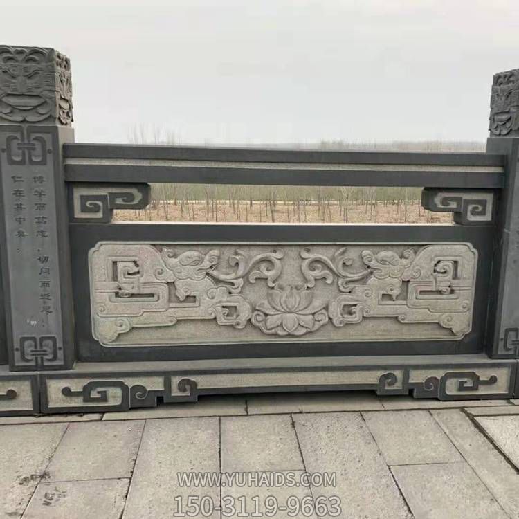 青石浮雕户外园林景护栏博鱼网页版