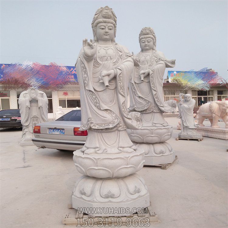 寺院摆放大型砂岩雕刻滴水观音雕像博鱼网页版