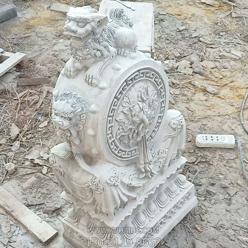 大理石别致的石雕博鱼网页版抱鼓石