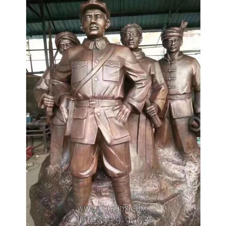 景区寺庙大型玻璃钢仿铜人物景观博鱼网页版