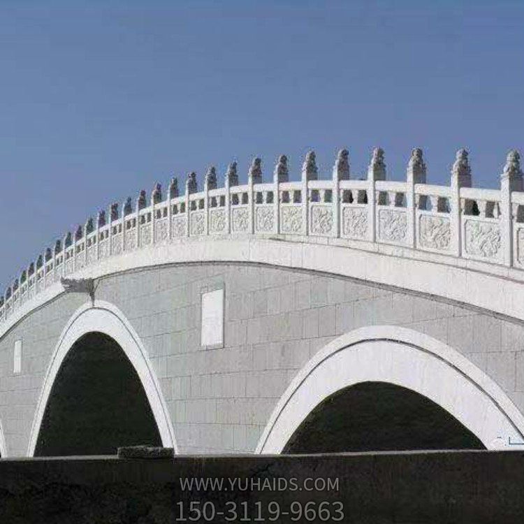 户外园林大理石石桥 庭院景区石雕景观桥 博鱼网页版