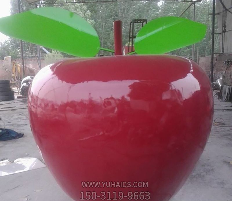 游乐场摆放仿真玻璃钢苹果城市景观博鱼网页版