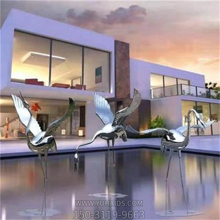 不锈钢镜面抽象动物火烈鸟博鱼网页版