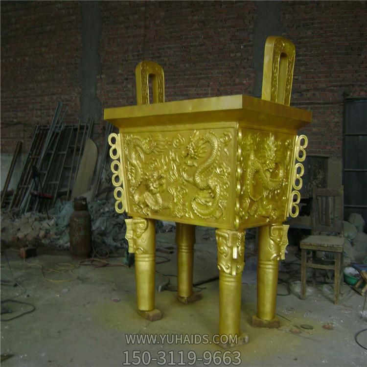 段铜浮雕方形鼎博鱼网页版