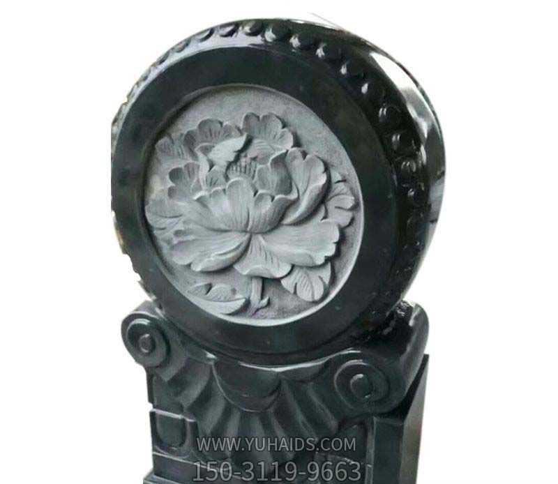 抱鼓石门墩博鱼网页版-庭院仿古青石门墩景观石雕