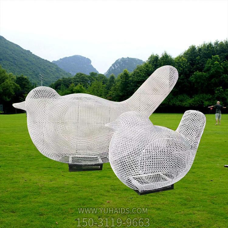 发光照明不锈钢镂空网格户外园林景观小鸟博鱼网页版