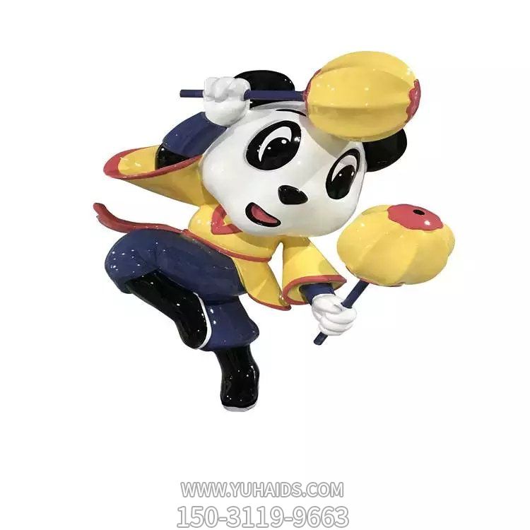 玻璃钢卡通户外商场创意熊猫博鱼网页版