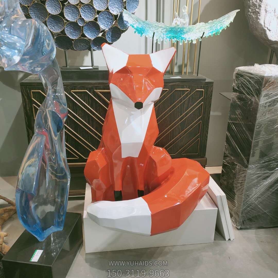 酒店玻璃钢创意狐狸博鱼网页版