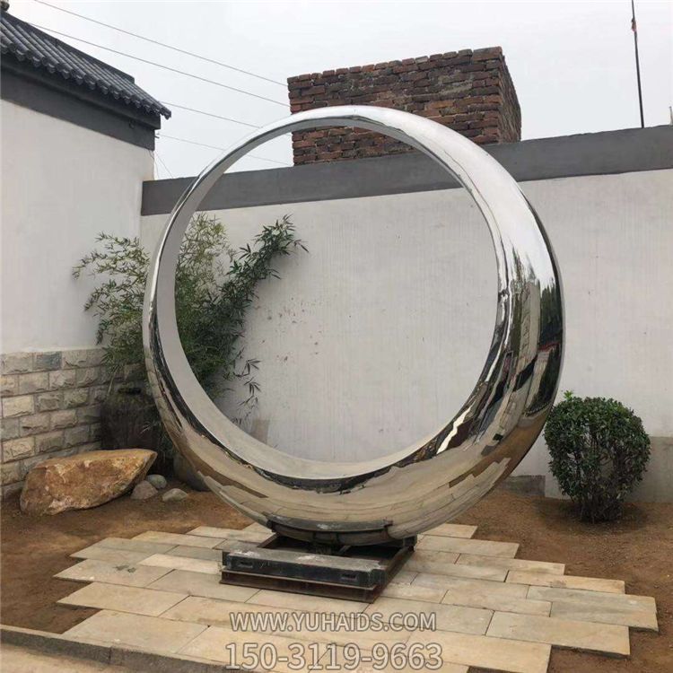 不锈钢镜面户外广场水景摆件圆环博鱼网页版