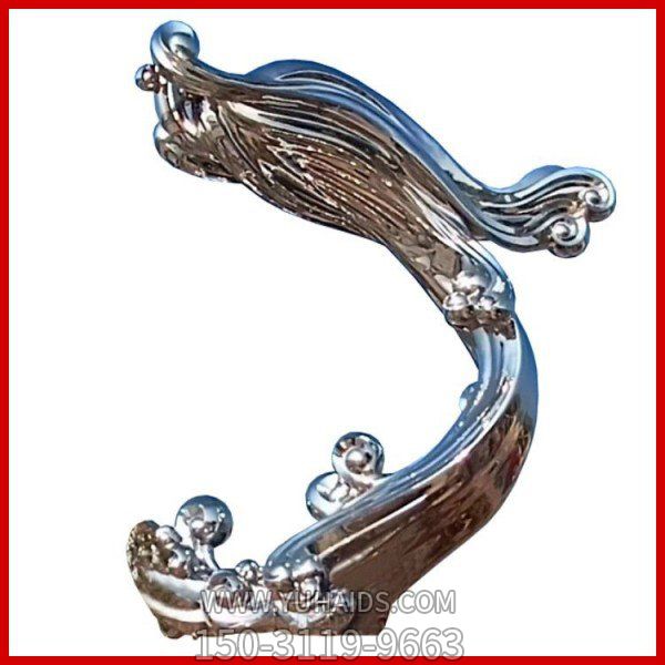 户外抽象景观不锈钢镜面拉丝浪花博鱼网页版