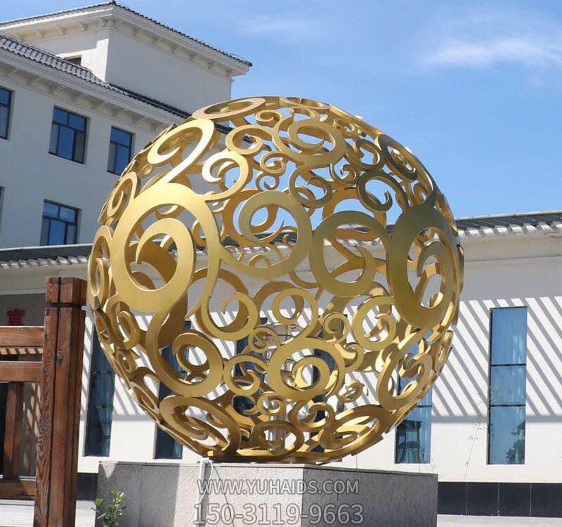 酒店不锈钢镂空喷金鎏金镂空球博鱼网页版