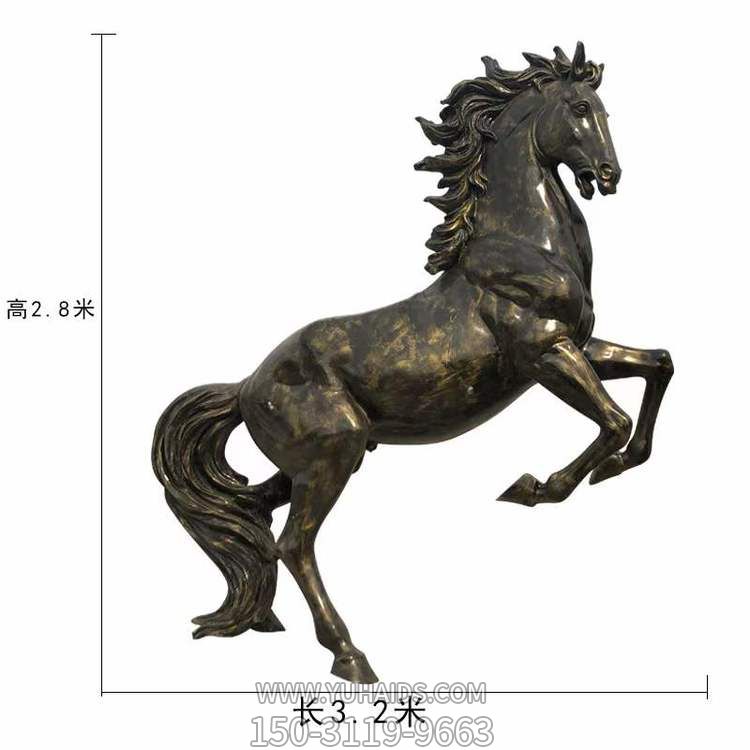 玻璃钢仿铜户外公园大型马博鱼网页版