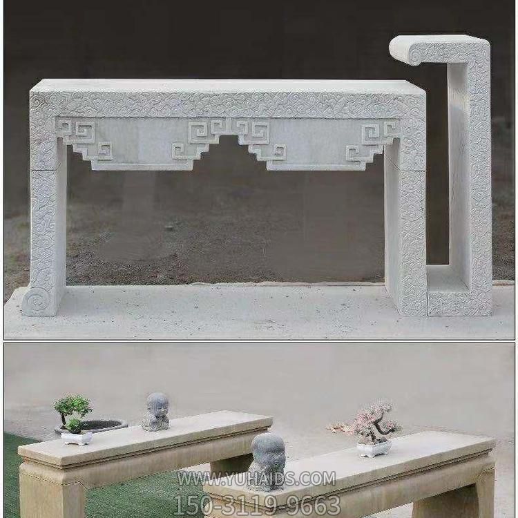 别墅庭院室内室外造景 花岗岩雕刻中式花架供桌摆件博鱼网页版