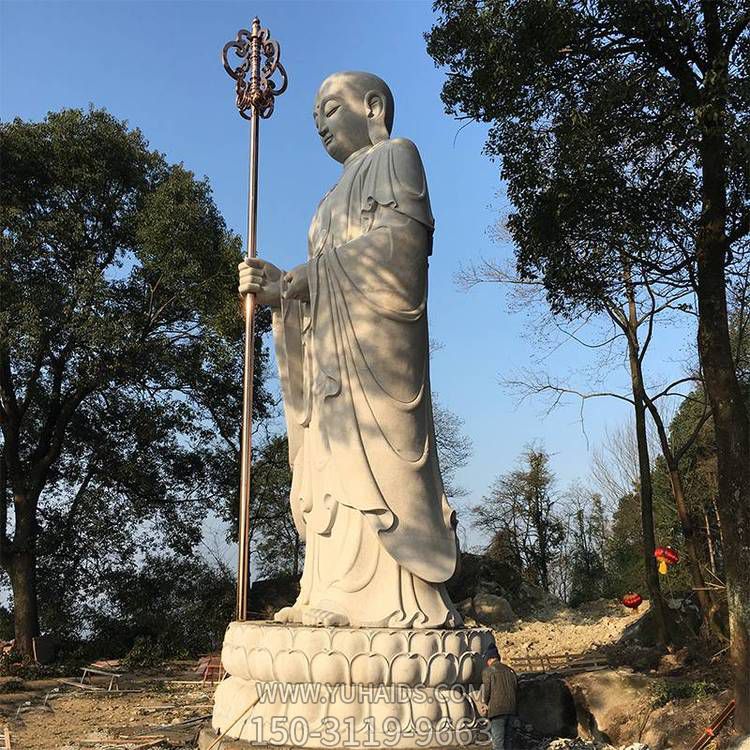 园林景区大理石砂石石雕大型佛像地藏王博鱼网页版