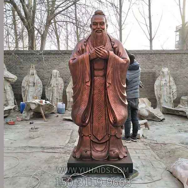 校园古代名人景观玻璃钢仿铜孔子博鱼网页版