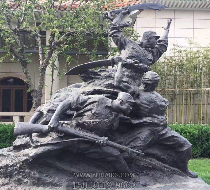 景区玻璃钢浴血奋战的八路军博鱼网页版