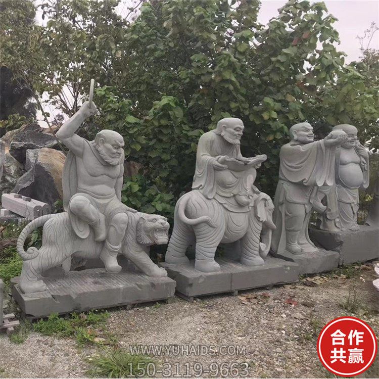 户外景区大理石花岗石石雕十八罗汉博鱼网页版