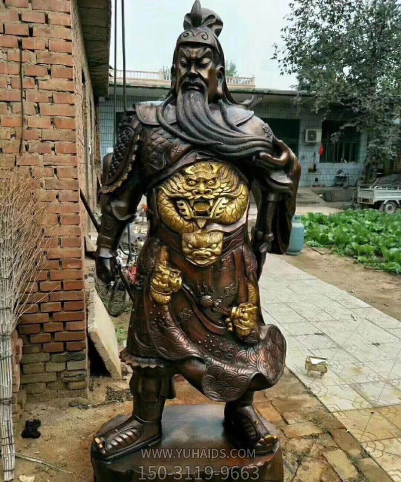 铜雕不锈钢景区寺庙大型招财公司开业供奉关公博鱼网页版