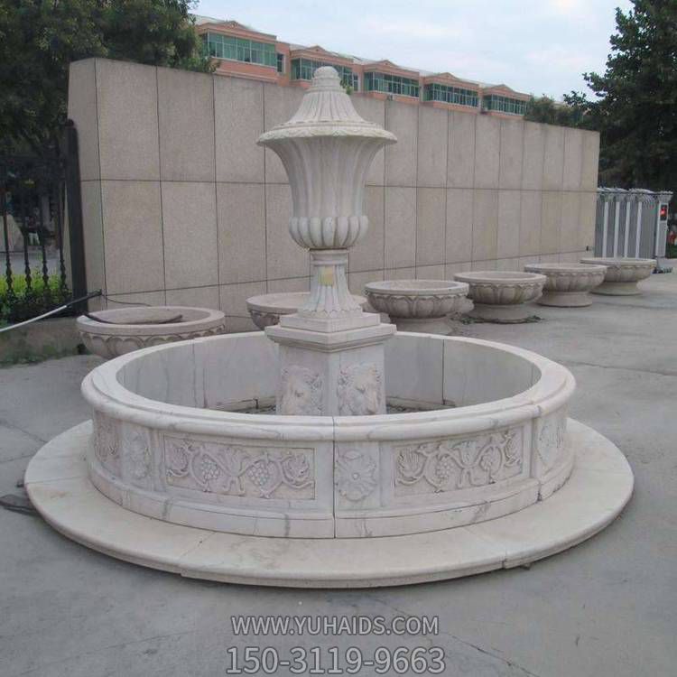 别墅小区大理石石雕流水喷泉博鱼网页版