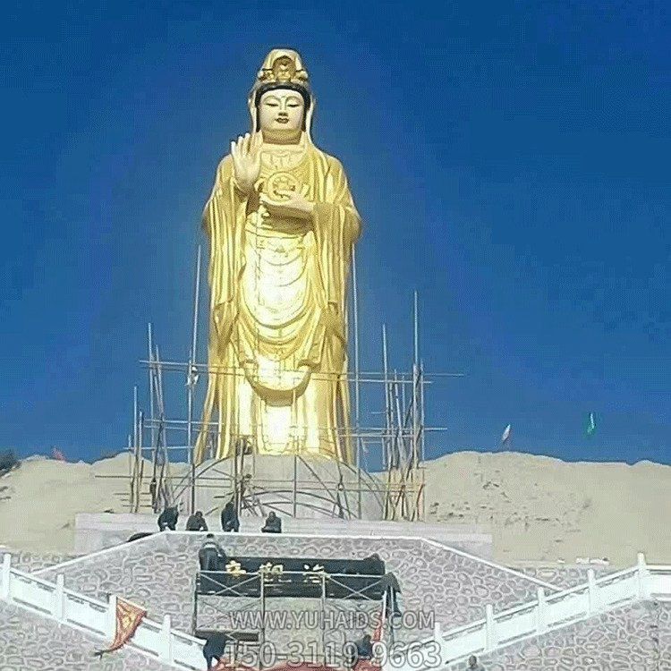 户外寺庙大型贴金观音菩萨博鱼网页版