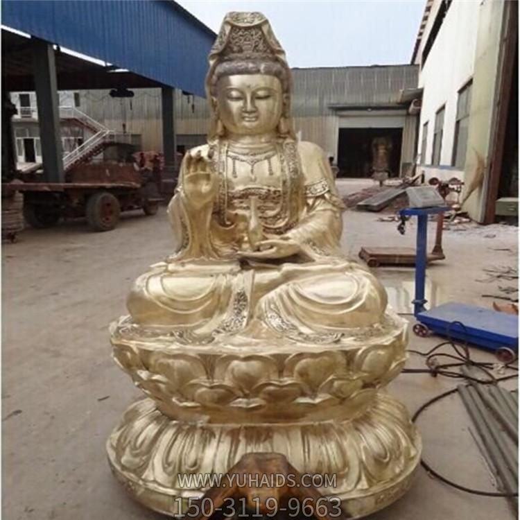 大型铸铜喷漆寺庙供奉菩萨滴水观音博鱼网页版