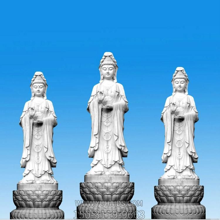 寺庙景点大型户外大理石石雕园林户外菩萨观音博鱼网页版