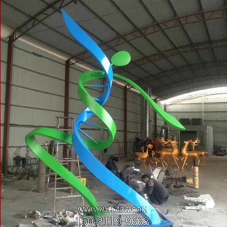 抽象园林景观不锈钢摆件博鱼网页版