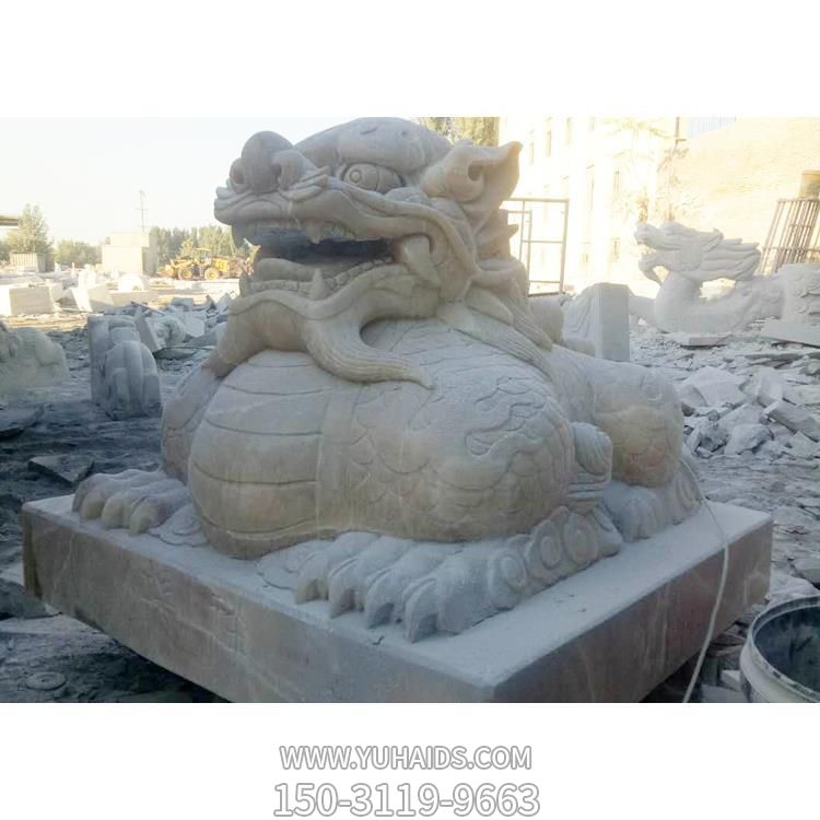 庭院门口大理石石雕大型狮子博鱼网页版