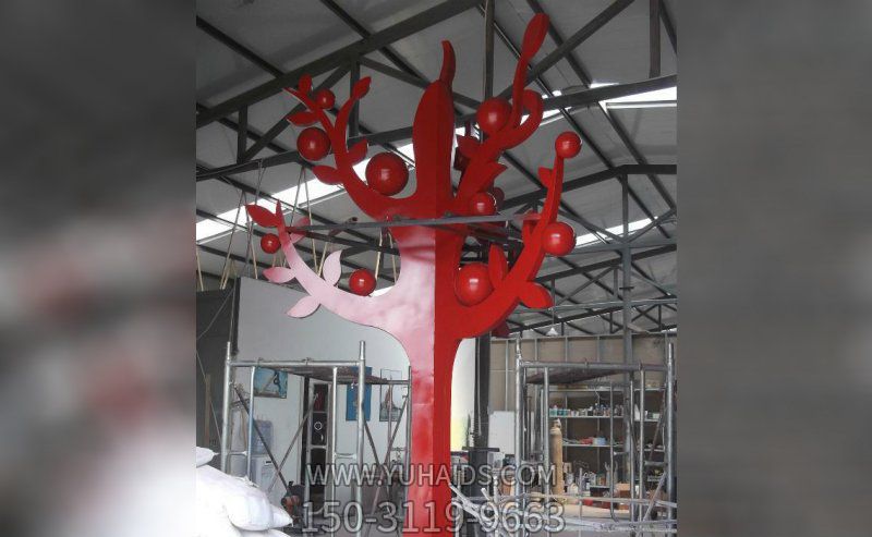 小区广场红色树不锈钢博鱼网页版