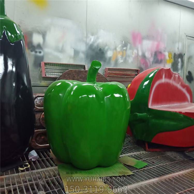 玻璃钢仿真青椒博鱼网页版园林户外小品