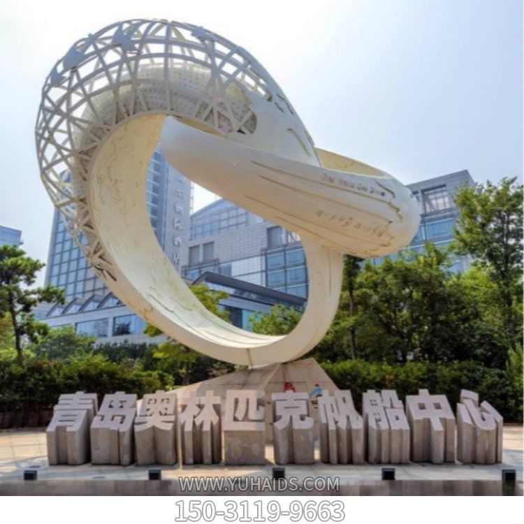 不锈钢创意镂空圆环 主题公园标志博鱼网页版