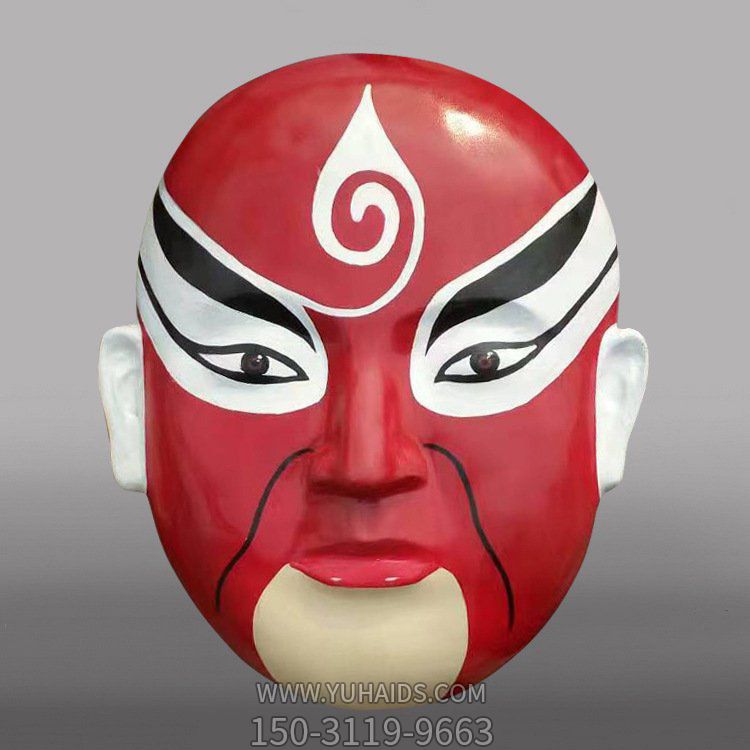 公园户外玻璃钢脸谱博鱼网页版