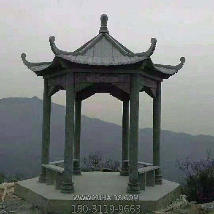 户外景区石雕大型中式凉亭博鱼网页版