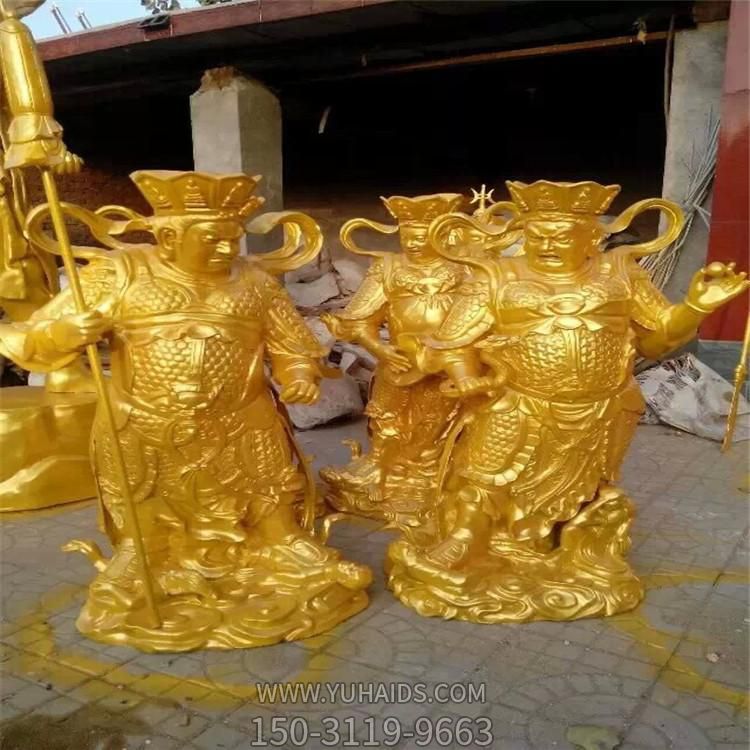  铸铜佛像彩绘贴金四大天王博鱼网页版