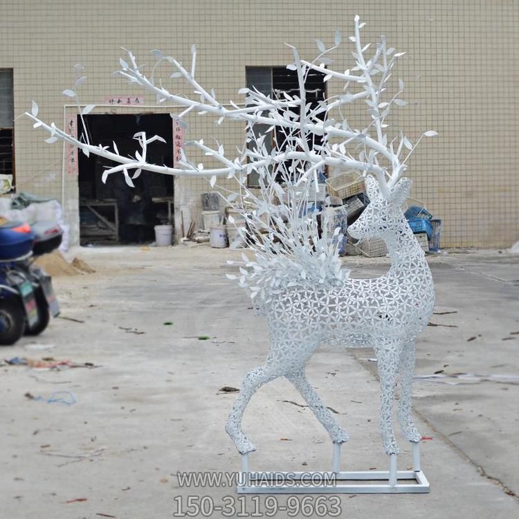 不锈钢镂空户外抽象梅花鹿博鱼网页版