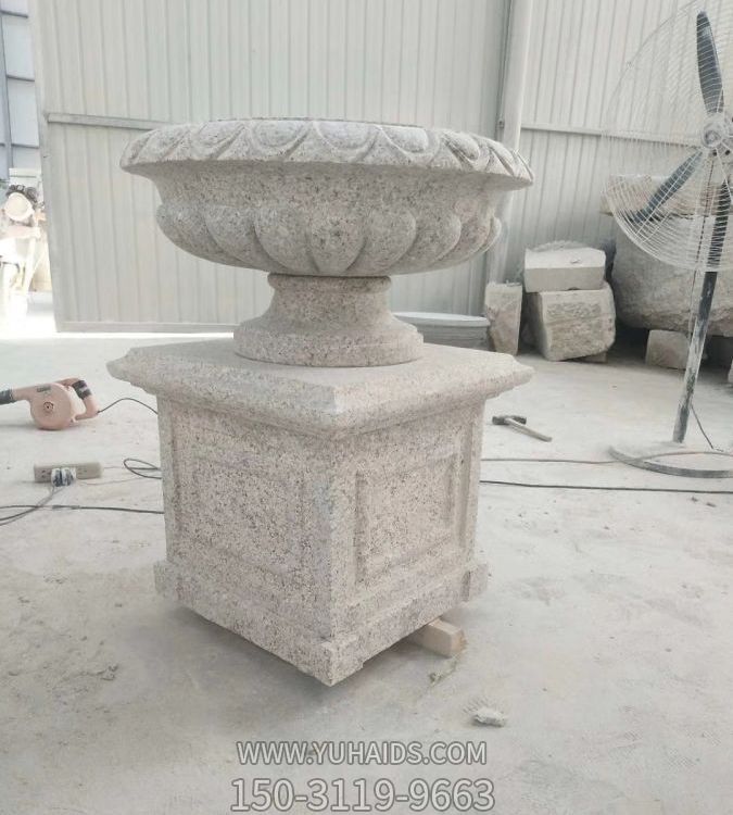 小区园林装饰大理石雕刻种花欧式花钵博鱼网页版