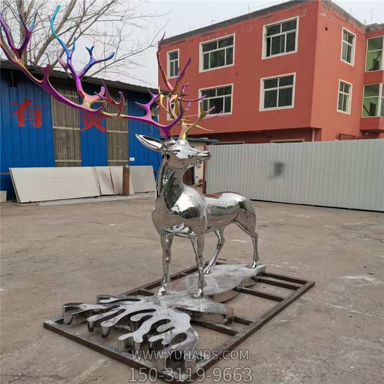 不锈钢镜面博鱼网页版 水花海浪 动物摆件 户外抽象景观博鱼网页版