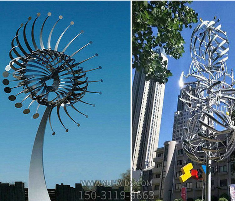 大型抽象花朵广场不锈钢博鱼网页版