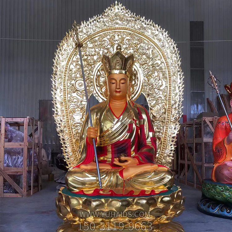 玻璃钢寺庙彩绘佛像大型地藏王博鱼网页版