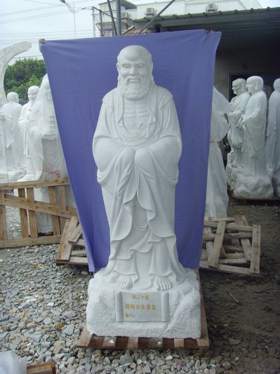 庙宇汉白玉石雕十八罗汉博鱼网页版