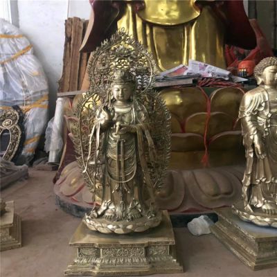 景区寺庙供奉佛像三圣博鱼网页版