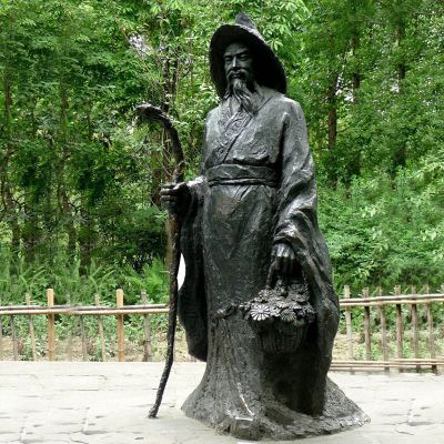 学院公园东晋著名诗人铜雕陶渊明博鱼网页版