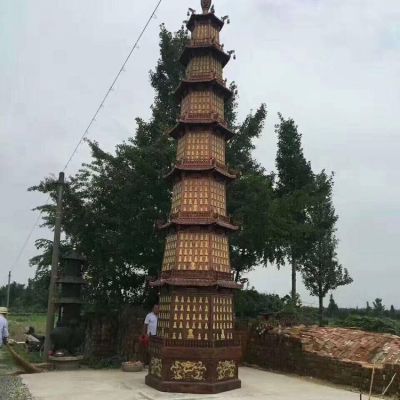 铜雕户外景区寺庙大型佛塔博鱼网页版