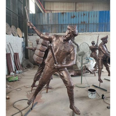 人物情景主题  民俗铜雕园林景观人物博鱼网页版