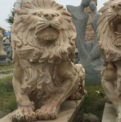 寺院祠堂黄岗岩石雕大型动物狮子博鱼网页版